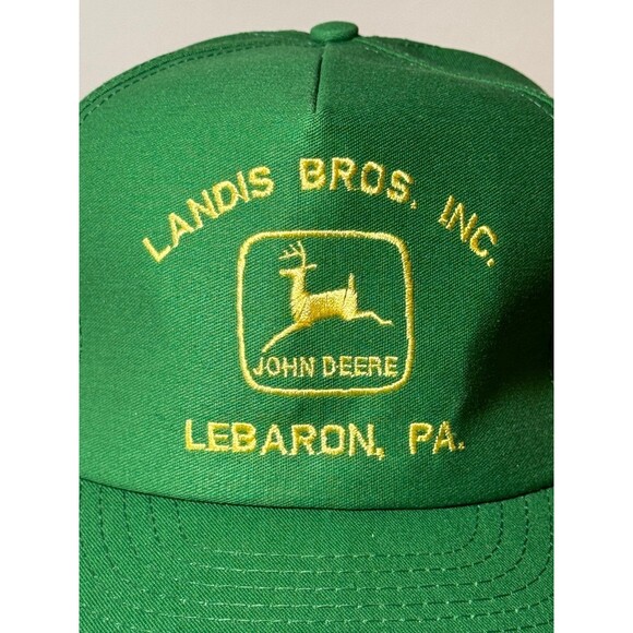 Vintage John Deere Landis Bros. Inc Lebaron Pennsylvania Trucker Snapback Hat - Picture 2 of 9